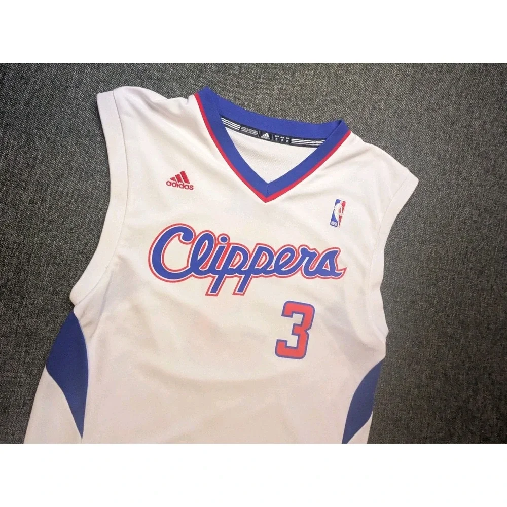 Adidas Clippers Chris Paul #3 White Jersey Shirt Youth Small Basketball NBA